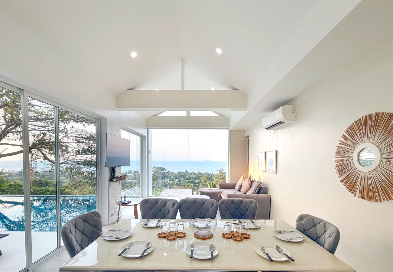 Villa à Ko Samui - Villa V3 Panoramic Sea View Escape Above Hillside