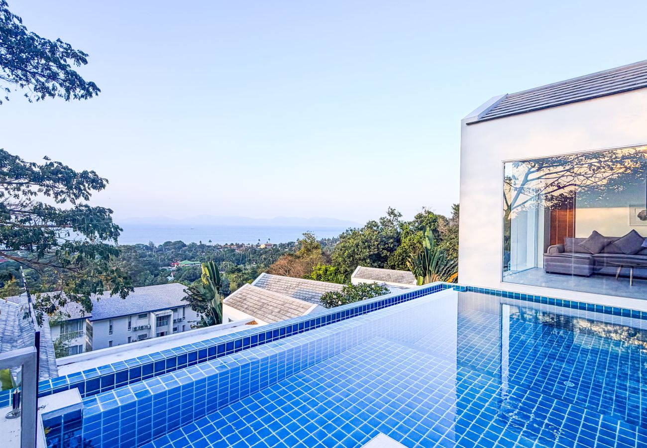 Villa à Ko Samui - Villa V3 Panoramic Sea View Escape Above Hillside
