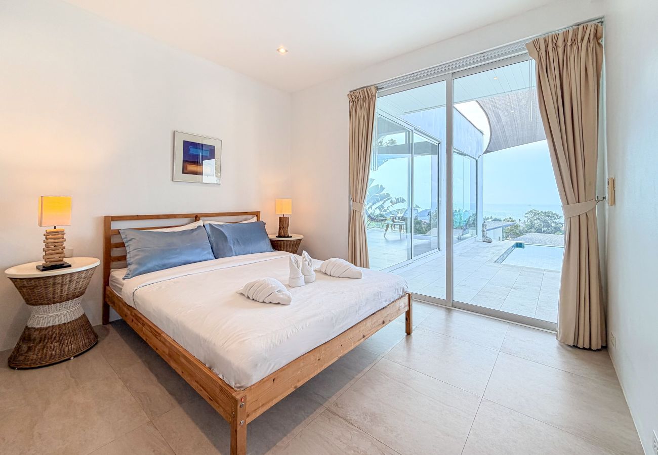 Villa in Ko Samui - Villa Azula Designer Hillside Villa with Sunset Sea Views & Bali-Inspired Living
